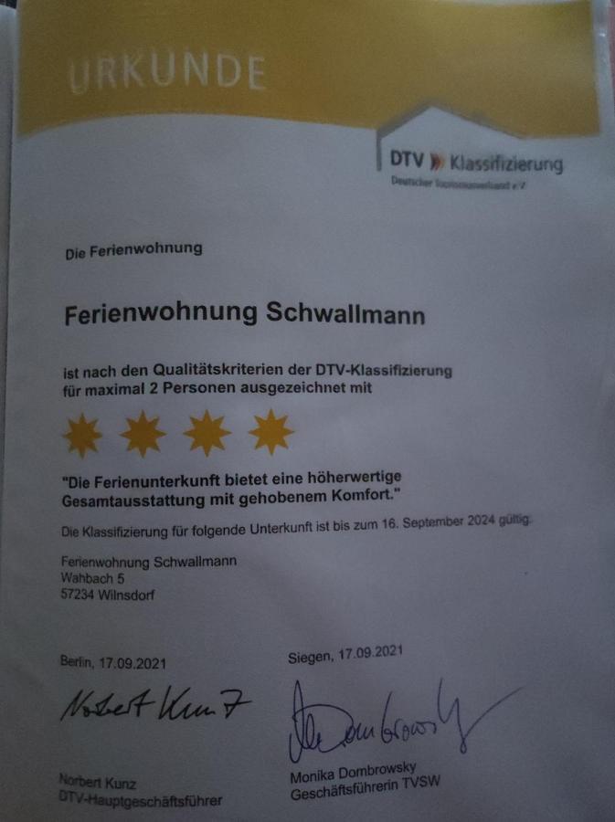 Ferienwohnung Schwallmann Wilnsdorf Esterno foto